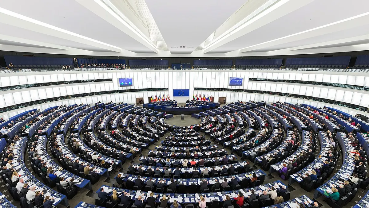 Пленарната зала на Европейския парламент в Страсбург